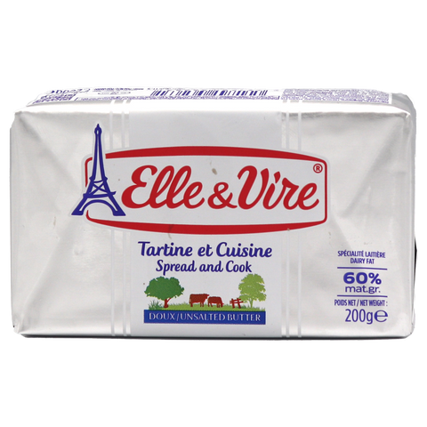 Elle&Vire Light Butter for Cooking or Spreading 60% Fat