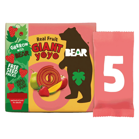 Bear Giant Yoyo Strawberry & Mango 5 X 20G