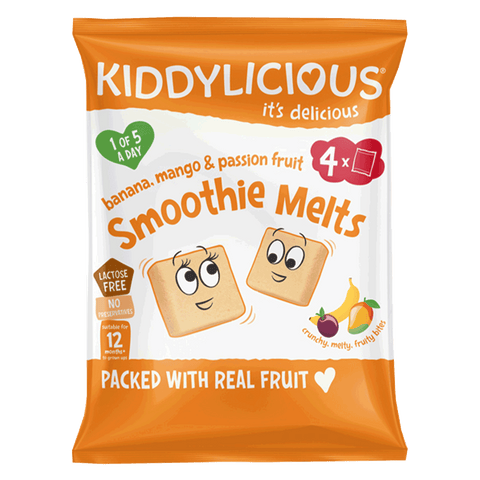 Kiddylicious Banana, Mango & Passion Fruit Smoothie Melts (multipack)