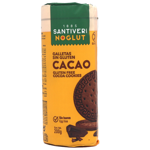 Santiveri Gluten Free Digestive Biscuits With Cocoa