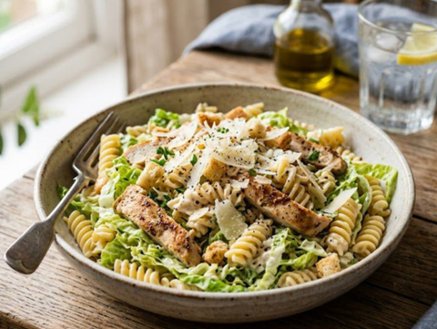 Creamy Chicken Mushroom Pasta