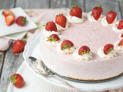Healthy Yogurt & Strawberry Mother's Day Cake