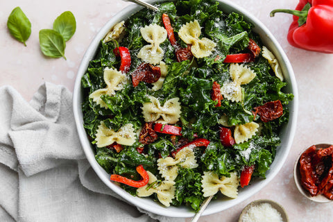 Kale Pasta Salad With Sundried Tomatoes