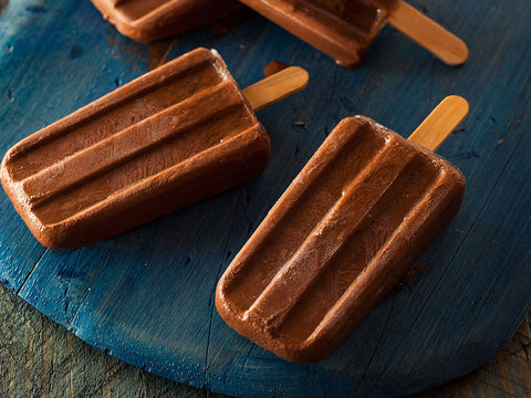 Healthy Fudgey chocolate Popsicles