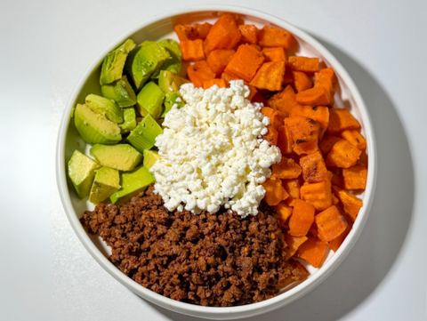Hot Honey Cottage Cheese Beef Viral Bowl