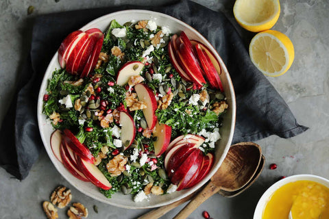 Kale Apple Walnut Salad