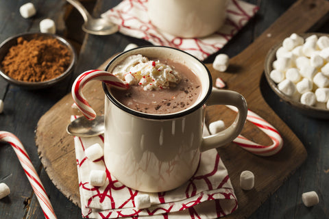 SPICED HOT CHOCOLATE WITH LIGHT CREAM