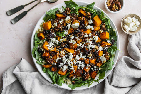 Roasted Pumpkin Salad With Feta And Balsamic