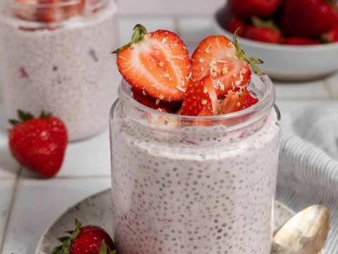 Strawberry Yogurt Chia Pudding