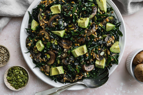 Warm Mushroom Salad With Miso Dressing