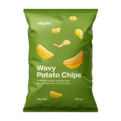 Vilgain Organic Wavy Potato Chips