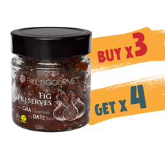 Peddle Life Buy 3 Get 4 Fig Preserves With Chia Seeds (284 G) - Sweetened With Date Juice