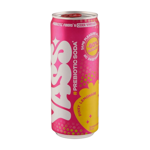 Yass Prebiotic Soda Pinky Lemonade