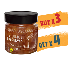 Peddle Life Buy 3 Get 4 Quince Preserves With Chia Seeds (284 G) - Sweetened With Date Juice
