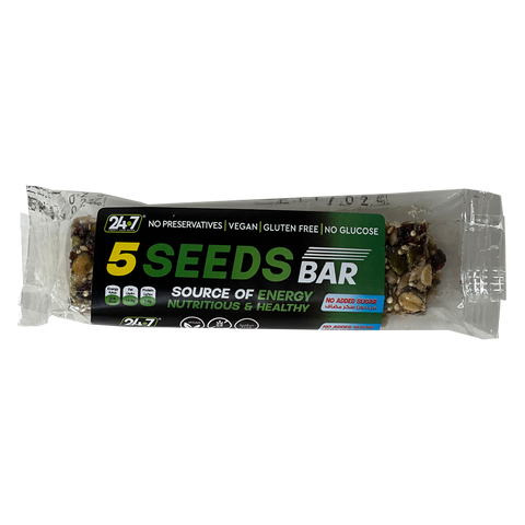 24/7 5 Seeds Bar No added sugar gluten free vegan