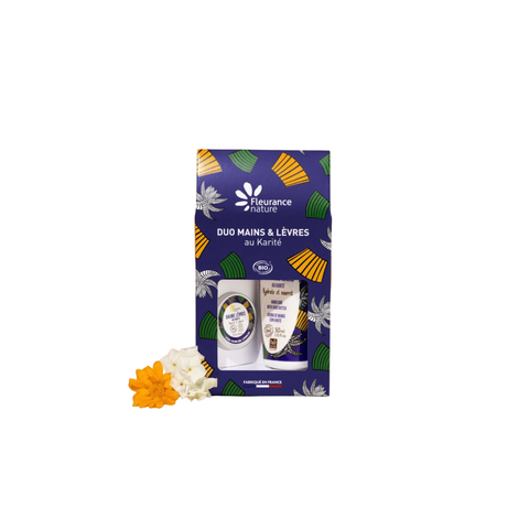 Fleurance Nature Pouch (Shea Hand Cream + Lip Balm)