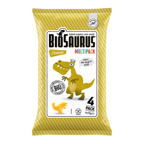 Mclloyd'S - Biosaurus - Baked Organic Corn Snack - Cheese