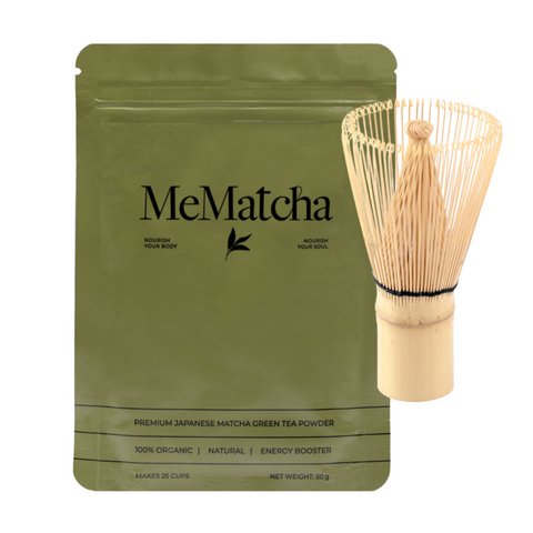 MeMatcha Matcha & Whisk Bundle
