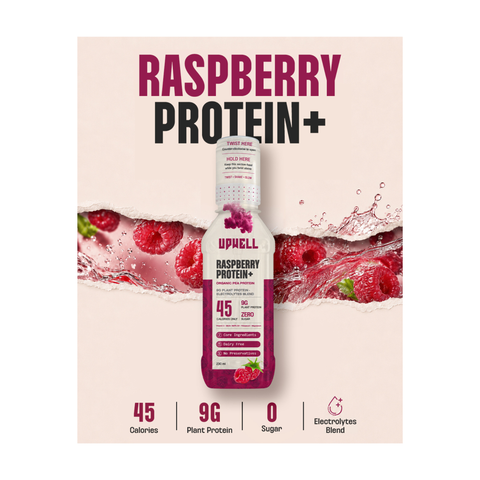Upwell Raspberry Protein+ – Plant Protein & Electrolyte Drink