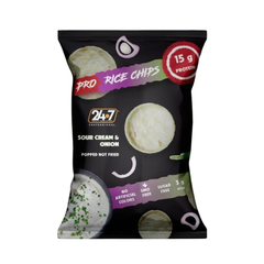 24/7 Rice Chips Sour Cream & Onion Popped Not Fried