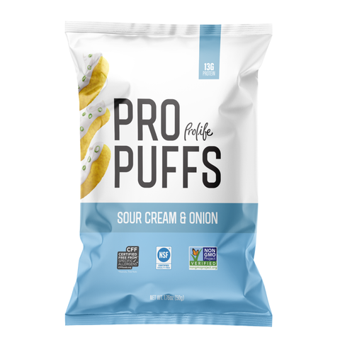 Prolife Pro Puffs Sour Cream & Onion 13G Protein