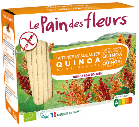 Pain Des Fleurs Organic Gluten Free Quinoa Crispbread