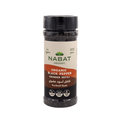 Nabat Organic Black Pepper Whole - Grinder Refill