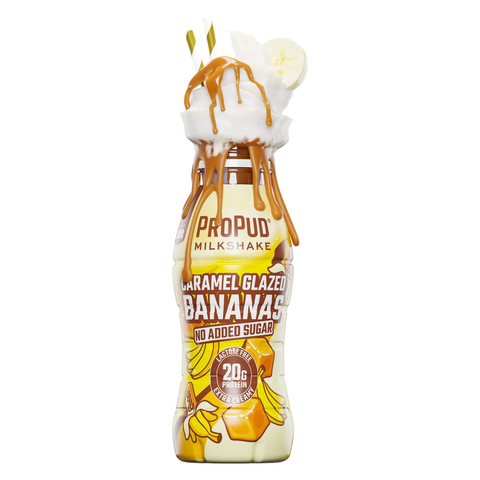 Propud Protein Milkshake Caramel Glazed Bananas