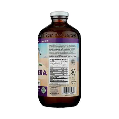 Lily Of The Desert Organic Aloe Vera Juice - Inner Leaf, Preservative Free