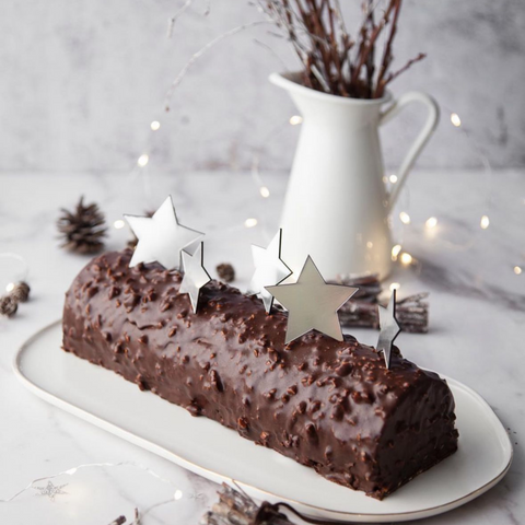 Oh Bake House Buche Mousse Chocolat Noisettes