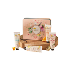 Fleurance Hand Cream Box Of 4 - Color Rose- Vanillia , Tiare, Peony, Orange Blossom