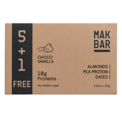 Mak Bar Pro - Chocco Vanilla ( 5+1) - 18G Protein