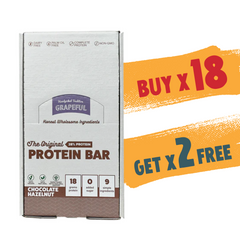 Grapeful Protein Bar Chocolate Hazelnut Box (18 + 2 Free)