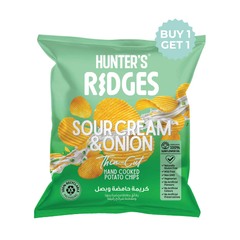 Hunters Buy 1 Get 1 Ridges Sour Cream&Onion Pouch 40G