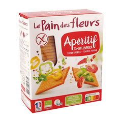 Le Pain Des Fleurs Organic Gluten Free Tomato And Paprika Crispbreads