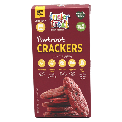 Tricker Treat Beetroot Crackers