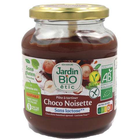 Jardin Bio Lactose Free Hazelnut Chocolate Spread