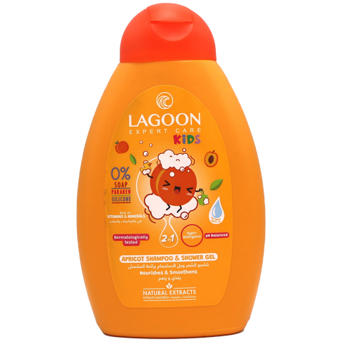 Lagoon Kids 2In1 Apricot Shampoo & Shower Gel