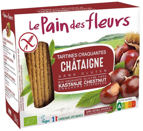 Pain Des Fleurs Organic Gluten Free Chestnut Crispbread