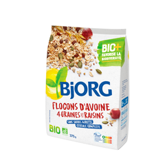 Bjorg Flocons Avoine 4 Graines Et Raisins
