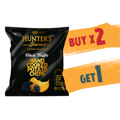Hunter’s Buy 2 Get 1 Gourmet, Hand Cooked Potato Chips – Black Truffle Pouch