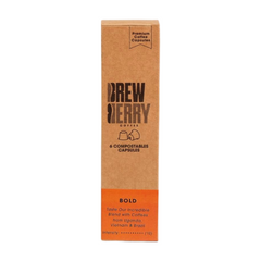 Brewberry Bold Compostable 6 Coffee Capsules