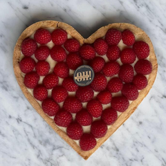 OhBakeHouse Strawberry Heart Shaped Tart