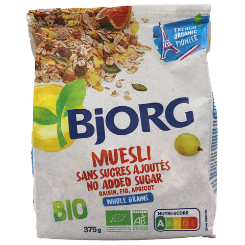 Céréales muesli protéines de soja Bio sans sucres ajoutés Bjorg - 375g