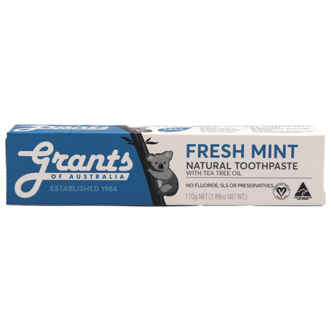 Grants No Fluoride Fresh Mint Toothpaste