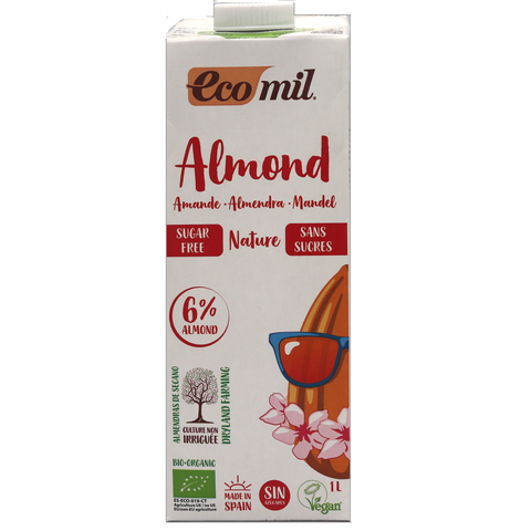 Ecomil Organic Almond Milk  Sugar-Free