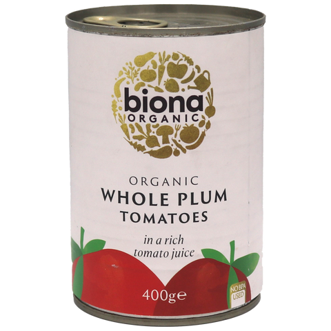 Biona Whole Plum Tomatoes