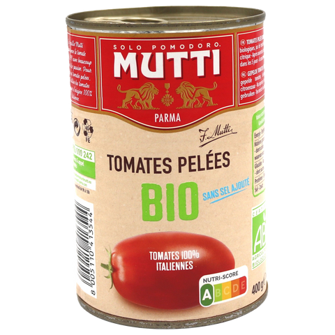 Mutti Organic Whole Peeled Tomatoes