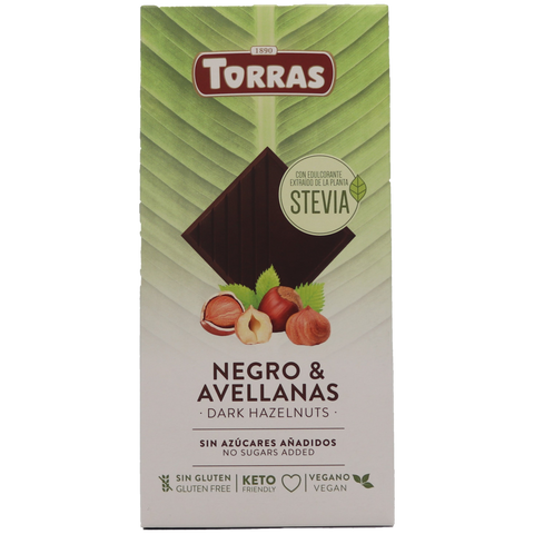 Torras Dark Chocolate With Hazelnuts & Stevia