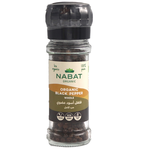 Nabat Organic Whole Black Pepper Grinder